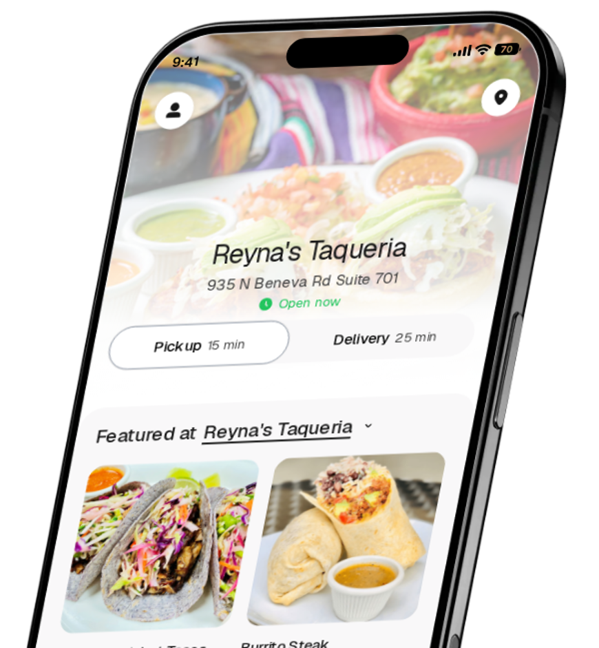 Reyna's Taqueria app preview