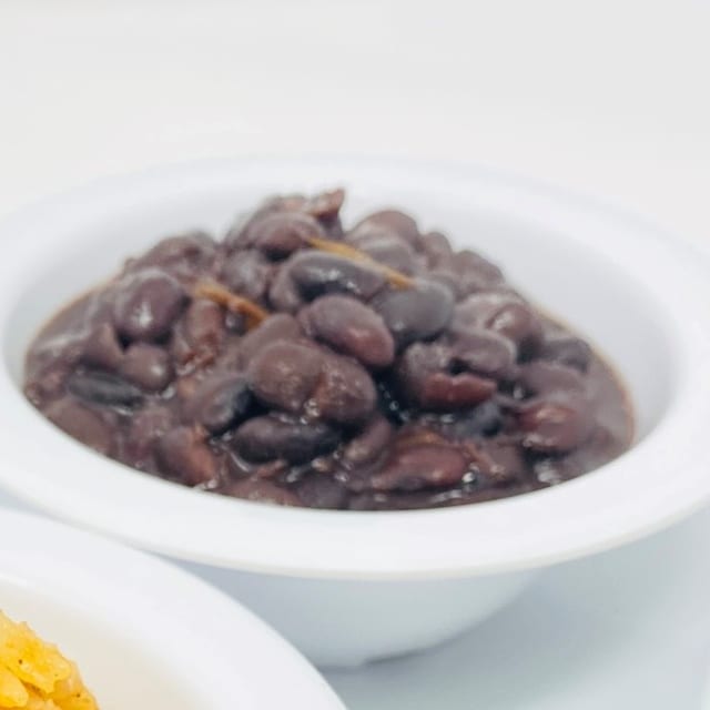 Refried Black Beans.